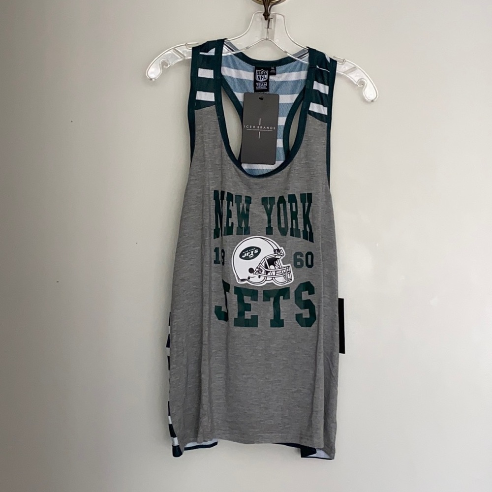 NWT NFL New York JETS team racerback tank top